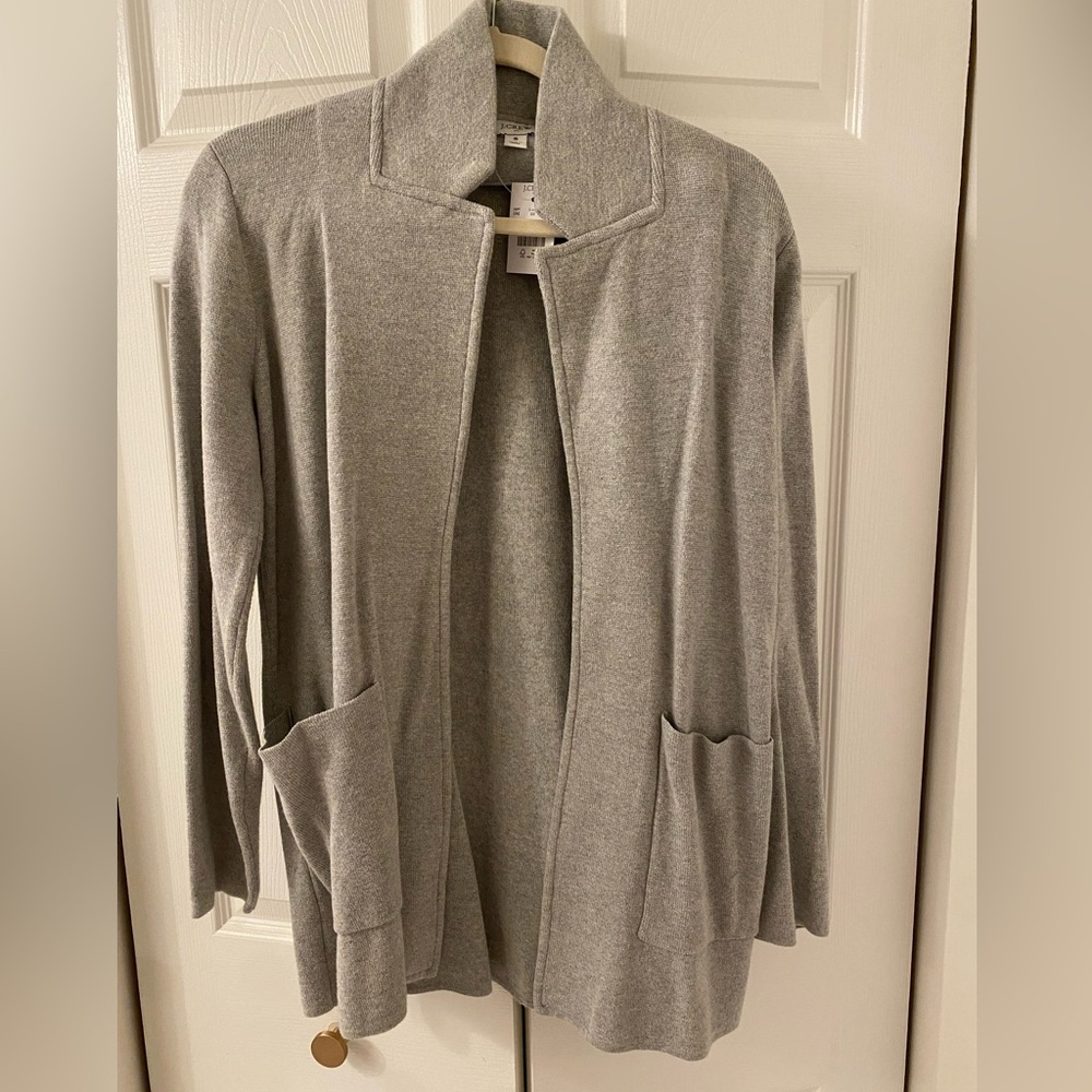 J Crew open front sweater blazer